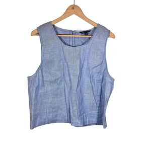 Banana Republic Chambray Sleeveless Top Size XL